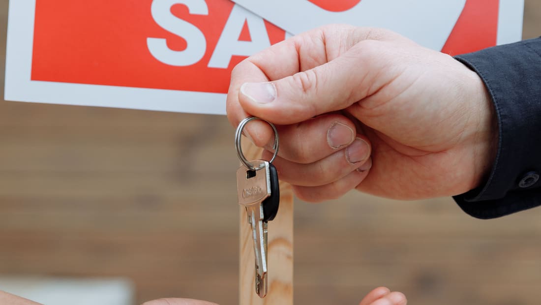 Handing over the keys to a house