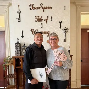 A happy homeowner with Adrian